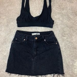 Top shop denim Skirt